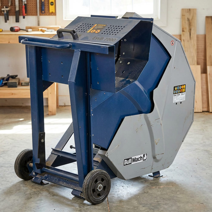 Une scie à bûches puissante