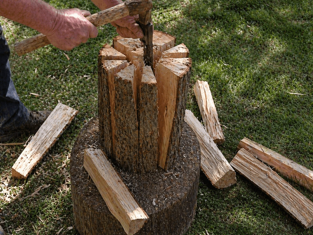 Batonnage bois chauffage