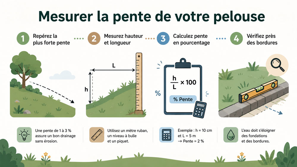 mesure de la pente