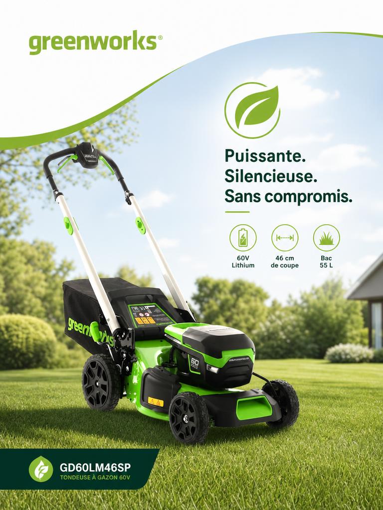 tondeuse greenworks
